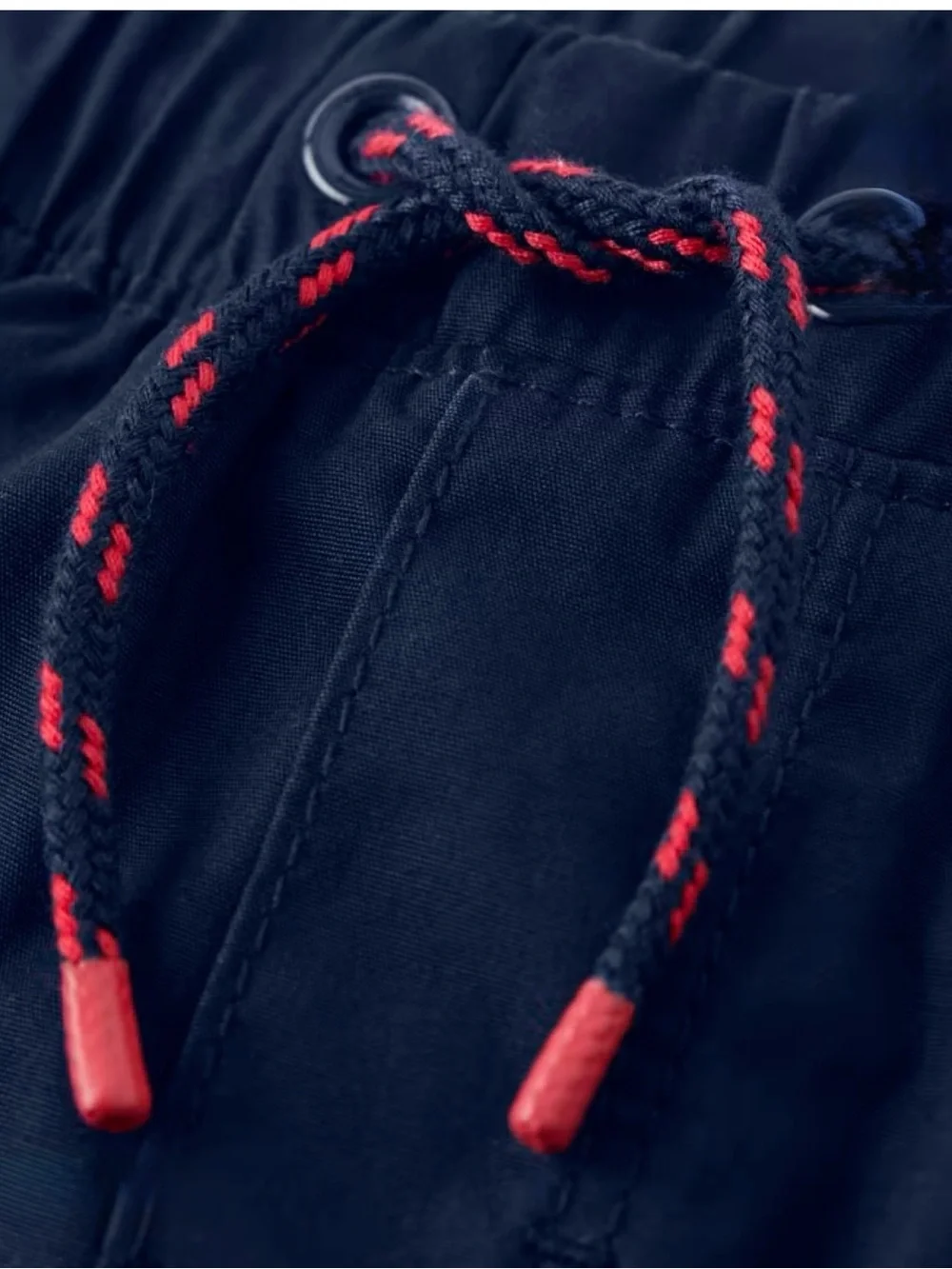 Gymboree Navy Cargo Pull-On Pants with Red Accent